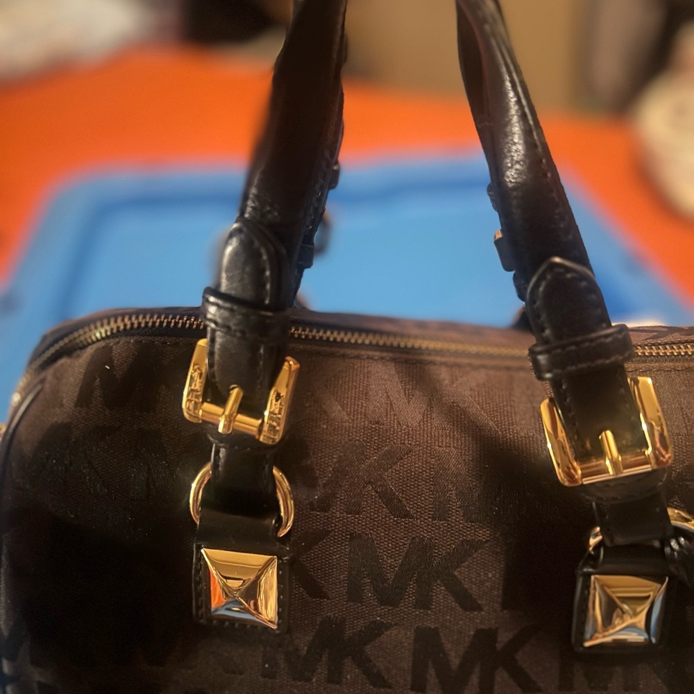 Michael Kors Monogram Black Handbag